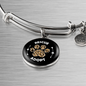 Rescue And Adopt Cat Bracelet Stainless Steel or 18k Gold Circle Bangle-Express Your Love Gifts