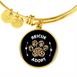 Rescue And Adopt Cat Bracelet Stainless Steel or 18k Gold Circle Bangle-Express Your Love Gifts