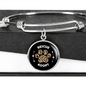 Rescue And Adopt Cat Bracelet Stainless Steel or 18k Gold Circle Bangle-Express Your Love Gifts