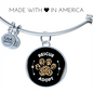 Rescue And Adopt Cat Bracelet Stainless Steel or 18k Gold Circle Bangle-Express Your Love Gifts