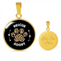 Rescue And Adopt Cat Circle Necklace Stainless Steel or 18k Gold 18-22"-Express Your Love Gifts