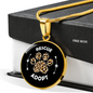 Rescue And Adopt Cat Circle Necklace Stainless Steel or 18k Gold 18-22"-Express Your Love Gifts