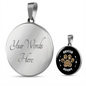 Rescue And Adopt Cat Circle Necklace Stainless Steel or 18k Gold 18-22"-Express Your Love Gifts