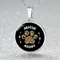 Rescue And Adopt Cat Circle Necklace Stainless Steel or 18k Gold 18-22"-Express Your Love Gifts