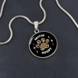 Rescue And Adopt Cat Circle Necklace Stainless Steel or 18k Gold 18-22"-Express Your Love Gifts