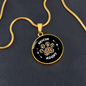 Rescue And Adopt Cat Circle Necklace Stainless Steel or 18k Gold 18-22"-Express Your Love Gifts