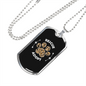 Rescue And Adopt Pets Necklace Stainless Steel or 18k Gold Dog Tag 24" Chain-Express Your Love Gifts