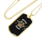 Rescue And Adopt Pets Necklace Stainless Steel or 18k Gold Dog Tag 24" Chain-Express Your Love Gifts