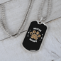Rescue And Adopt Pets Necklace Stainless Steel or 18k Gold Dog Tag 24" Chain-Express Your Love Gifts