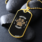 Rescue And Adopt Pets Necklace Stainless Steel or 18k Gold Dog Tag 24" Chain-Express Your Love Gifts