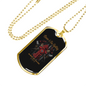 Rescue And Fire Fighting Firefighter Gift Stainless Steel or 18k Gold Dog Tag 24" Chain-Express Your Love Gifts