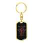Rescue And Fire Fighting Firefighter Keychain Stainless Steel or 18k Gold Dog Tag Keyring-Express Your Love Gifts