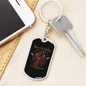 Rescue And Fire Fighting Firefighter Keychain Stainless Steel or 18k Gold Dog Tag Keyring-Express Your Love Gifts