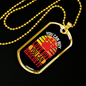 Rescue Love Necklace Stainless Steel or 18k Gold Dog Tag 24" Chain-Express Your Love Gifts