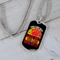 Rescue Love Necklace Stainless Steel or 18k Gold Dog Tag 24" Chain-Express Your Love Gifts