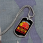 Rescue Love Necklace Stainless Steel or 18k Gold Dog Tag 24" Chain-Express Your Love Gifts