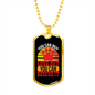 Rescue Love Necklace Stainless Steel or 18k Gold Dog Tag 24" Chain-Express Your Love Gifts