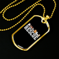 Rescue Necklace Stainless Steel or 18k Gold Dog Tag 24" Chain-Express Your Love Gifts