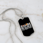 Rescued Breed Necklace Stainless Steel or 18k Gold Dog Tag 24" Chain-Express Your Love Gifts