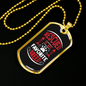 Rescued Is My Favorite Breed Necklace Stainless Steel or 18k Gold Dog Tag 24" Chain-Express Your Love Gifts