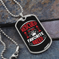 Rescued Is My Favorite Breed Necklace Stainless Steel or 18k Gold Dog Tag 24" Chain-Express Your Love Gifts