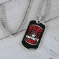 Rescued Is My Favorite Breed Necklace Stainless Steel or 18k Gold Dog Tag 24" Chain-Express Your Love Gifts