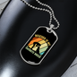 Rescued is My Favorite Breed Necklace Stainless Steel or 18k Gold Dog Tag 24" Chain-Express Your Love Gifts