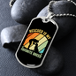 Rescued is My Favorite Breed Necklace Stainless Steel or 18k Gold Dog Tag 24" Chain-Express Your Love Gifts