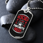 Rescued Is My Favorite Breed Necklace Stainless Steel or 18k Gold Dog Tag 24" Chain-Express Your Love Gifts