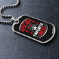 Rescued Is My Favorite Breed Necklace Stainless Steel or 18k Gold Dog Tag 24" Chain-Express Your Love Gifts