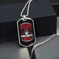 Rescued Is My Favorite Breed Necklace Stainless Steel or 18k Gold Dog Tag 24" Chain-Express Your Love Gifts