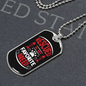 Rescued Is My Favorite Breed Necklace Stainless Steel or 18k Gold Dog Tag 24" Chain-Express Your Love Gifts