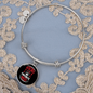 Rescued Is My Favorite Cat Bracelet Stainless Steel or 18k Gold Circle Bangle-Express Your Love Gifts