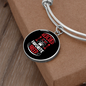 Rescued Is My Favorite Cat Bracelet Stainless Steel or 18k Gold Circle Bangle-Express Your Love Gifts