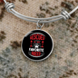 Rescued Is My Favorite Cat Bracelet Stainless Steel or 18k Gold Circle Bangle-Express Your Love Gifts