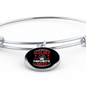 Rescued Is My Favorite Cat Bracelet Stainless Steel or 18k Gold Circle Bangle-Express Your Love Gifts