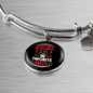Rescued Is My Favorite Cat Bracelet Stainless Steel or 18k Gold Circle Bangle-Express Your Love Gifts