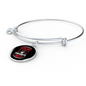 Rescued Is My Favorite Cat Bracelet Stainless Steel or 18k Gold Circle Bangle-Express Your Love Gifts