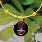 Rescued Is My Favorite Cat Bracelet Stainless Steel or 18k Gold Circle Bangle-Express Your Love Gifts