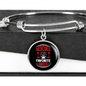 Rescued Is My Favorite Cat Bracelet Stainless Steel or 18k Gold Circle Bangle-Express Your Love Gifts