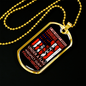 Respect Our Fallen Heroes Necklace Stainless Steel or 18k Gold Dog Tag 24" Chain-Express Your Love Gifts