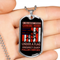 Respect Our Fallen Heroes Necklace Stainless Steel or 18k Gold Dog Tag 24" Chain-Express Your Love Gifts