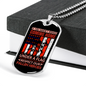 Respect Our Fallen Heroes Necklace Stainless Steel or 18k Gold Dog Tag 24" Chain-Express Your Love Gifts