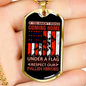 Respect Our Fallen Heroes Necklace Stainless Steel or 18k Gold Dog Tag 24" Chain-Express Your Love Gifts