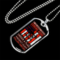 Respect Our Fallen Heroes Necklace Stainless Steel or 18k Gold Dog Tag 24" Chain-Express Your Love Gifts