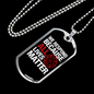 Respond Because Lives Matter Firefighter Gift Stainless Steel or 18k Gold Dog Tag 24" Chain-Express Your Love Gifts
