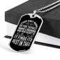 Rest In Thee Christian Necklace Stainless Steel or 18k Gold Dog Tag 24" Chain-Express Your Love Gifts