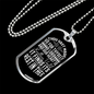 Rest In Thee Christian Necklace Stainless Steel or 18k Gold Dog Tag 24" Chain-Express Your Love Gifts