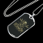 Restore Anything Biker Necklace Stainless Steel or 18k Gold Dog Tag 24"-Express Your Love Gifts