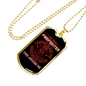 Retired And Survived Firefighter Gift Stainless Steel or 18k Gold Dog Tag 24" Chain-Express Your Love Gifts